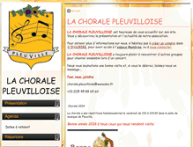 Tablet Screenshot of chorale-pleuvilloise.com